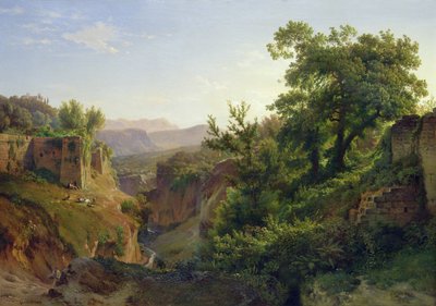 Ein Tal in der Nähe von Sorrent, 1854 von Louis Gurlitt